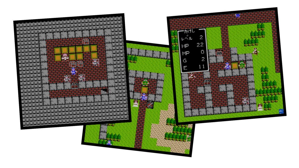 Capturas de Tela retiradas de Dragon Quest.