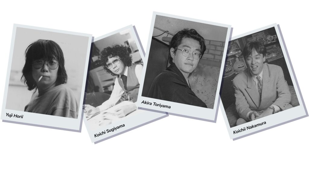 Equipe responsável pela criação e idealização de Dragon Quest.