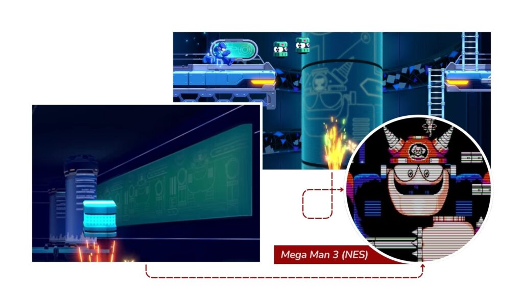 Referência a Mega Man 3 em Mega Man Dual Override